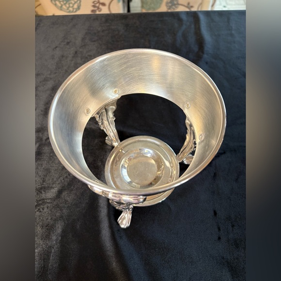 Vintage Leonard Silver Plated Glass Coffee Or Tea Carafe Set - Picture 7 of 12